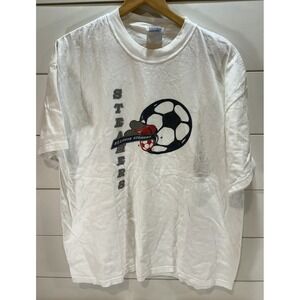Vintage St. Louis Steamers Soccer Short Sleeve Shirt MISL Retro Logo Size XXL
